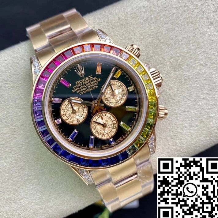 Rolex 116595 Gold TW RBOW Rose Factory Daytona 0704